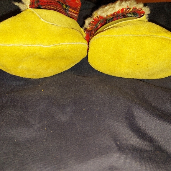 Baby Booties Genuine Raw Leather Warm Removable Inserts 0-3 Months Slippers - Picture 5 of 6